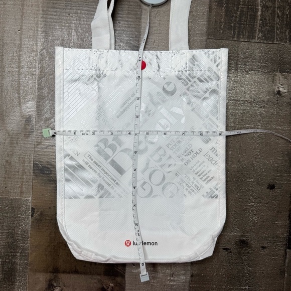 lululemon athletica Reusable Small White Tote Bag - Picture 5 of 7